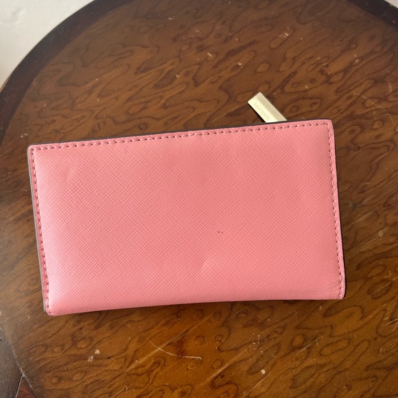 Kate Spade Pink Wallet with Beaded Monkey - Picture 2 of 4